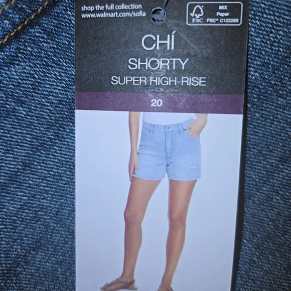 🆕Sofia Jeans by Sofia Vergara Women's Chi Shortie Shorts, Size 20 - NWT - Picture 11 of 12